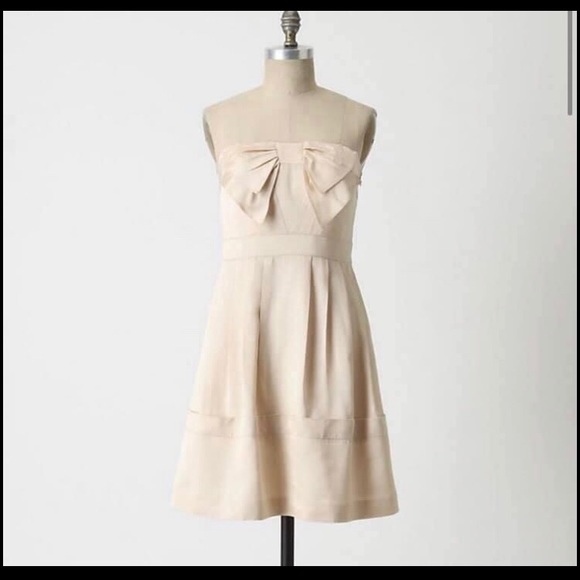 Anthropologie Dresses & Skirts - Anthropologie Blushing Faille Strapless Dress